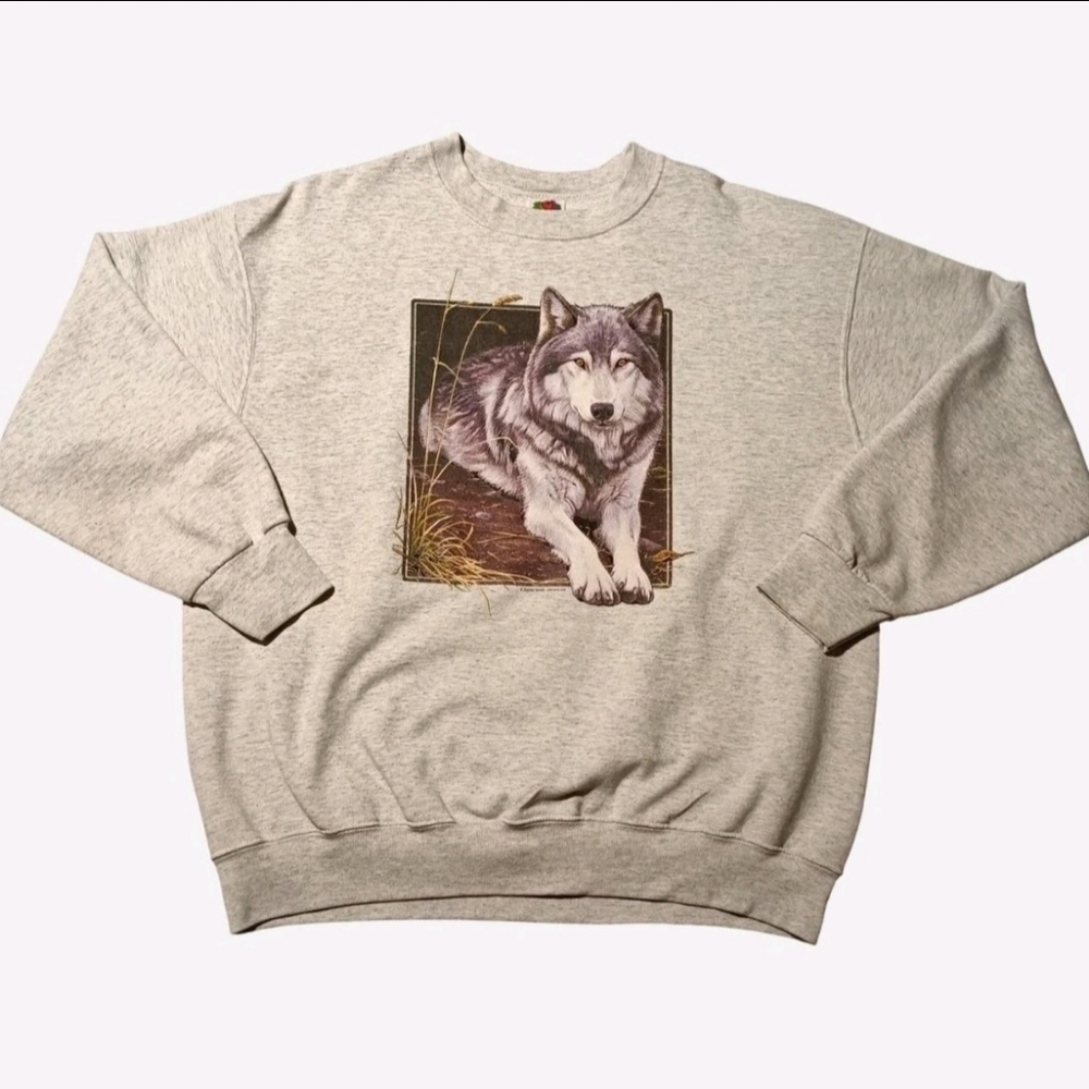 Vintage Y2K Wolf Crewneck Sweatshirt
